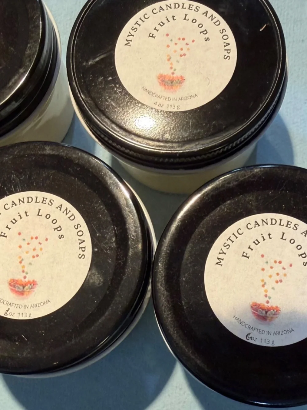 Handcrafted Soy Wickless Candles in Various Scents